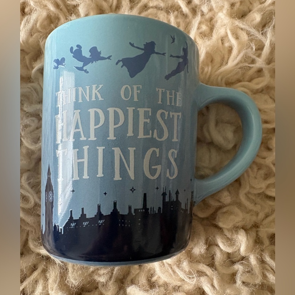 Peter Pan Silhouette Stoneware Coffee Cup